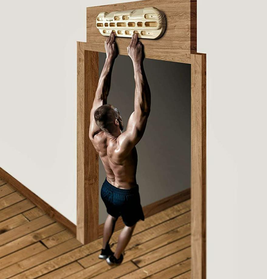 Yes4All Rock Climbing Hangboard for Strengthening Fingers, Hands, and