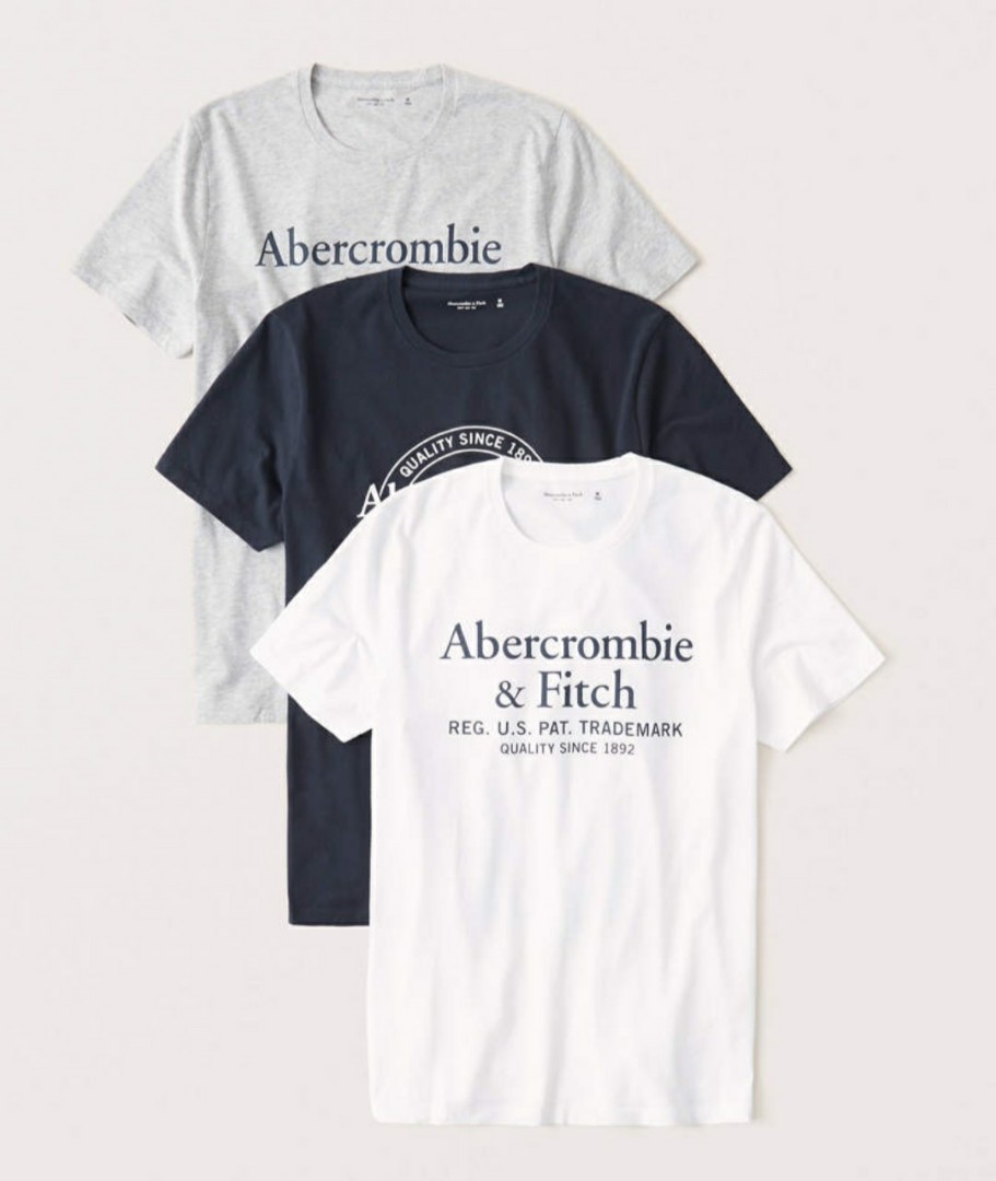 abercrombie and fitch t shirt pack