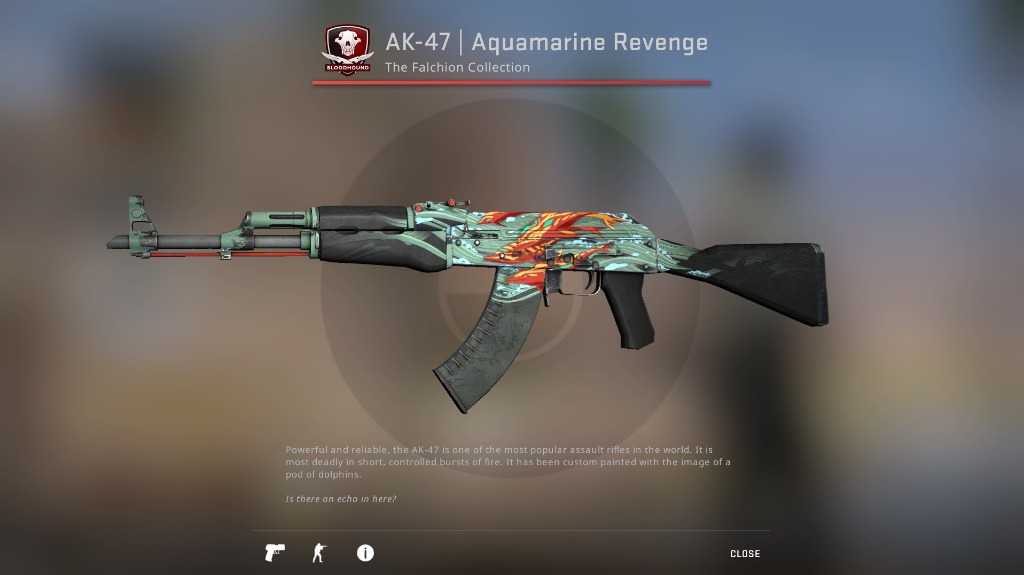 AK-47 Aquamarine Revenge Field Tested CSGO, Video Gaming, Gaming ...