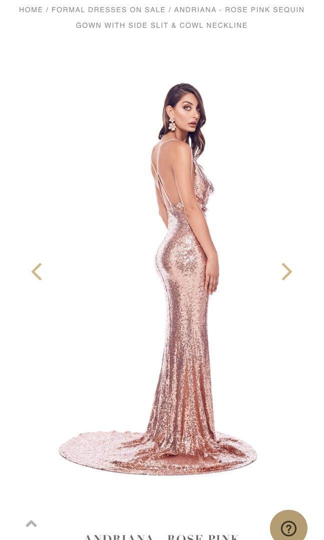 ALAMOUR the label sequin formal dress, Women's Fashion ...