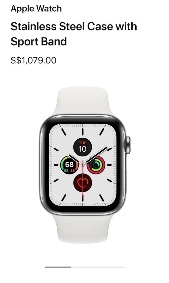 Apple Watch Series 5 40mm Steelcase White Mobile Phones Gadgets