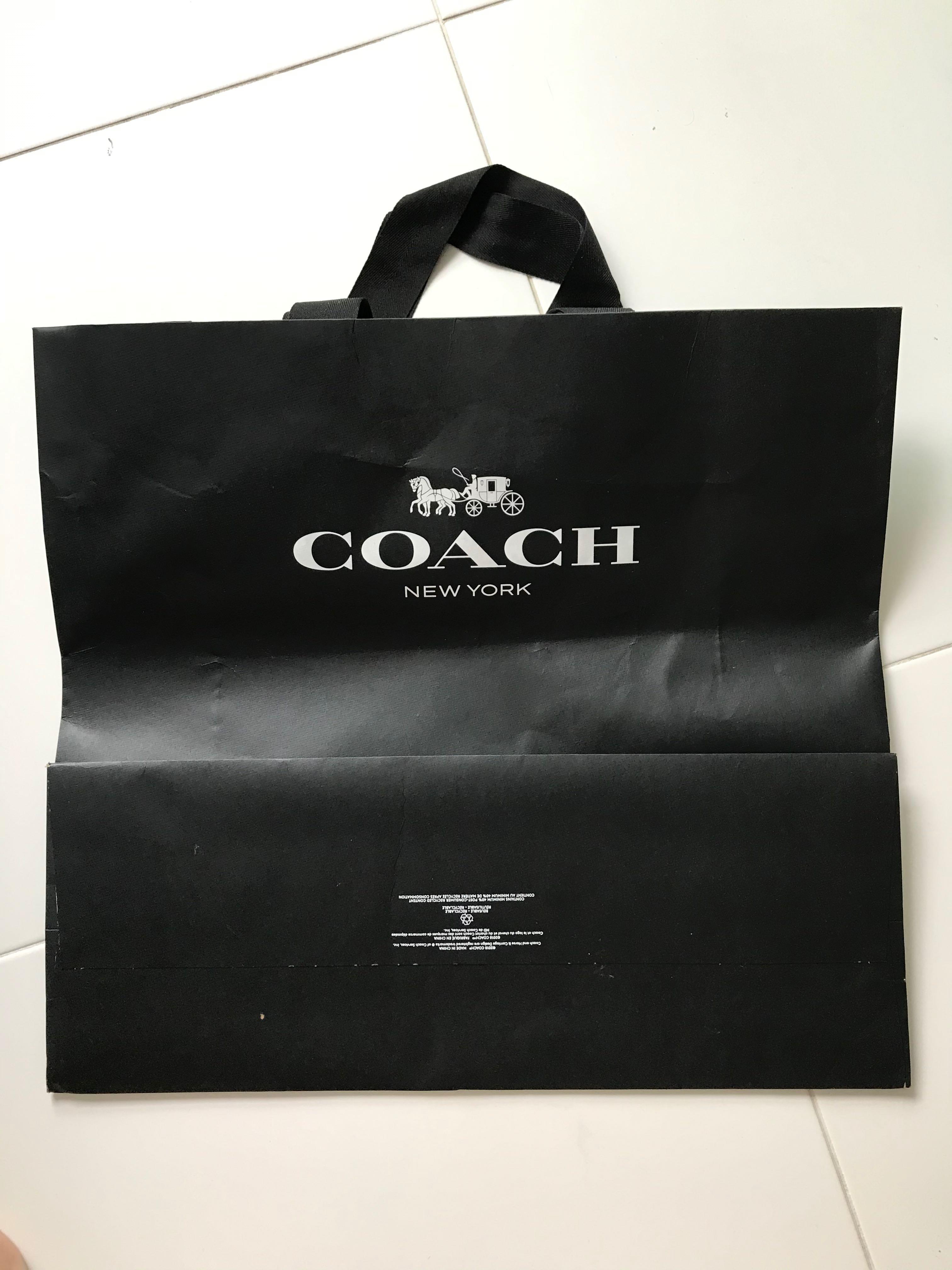 Authentic Coach paper bag black 