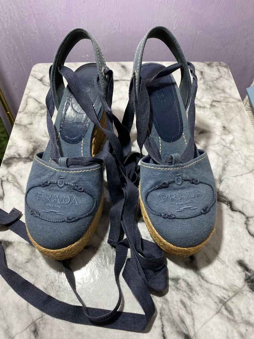 prada denim espadrilles