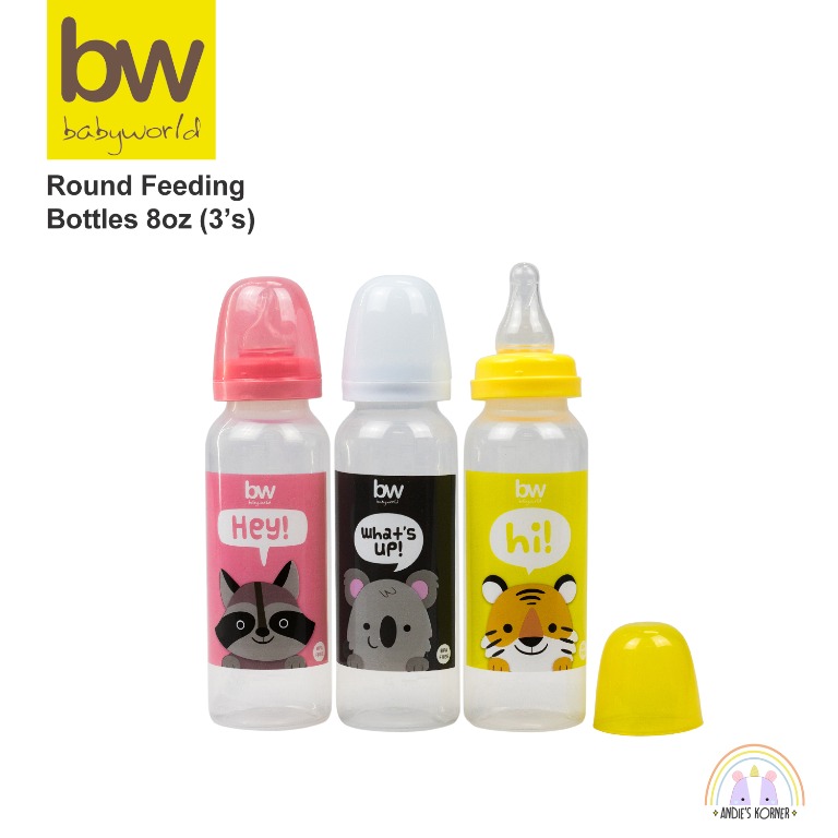 round baby bottle