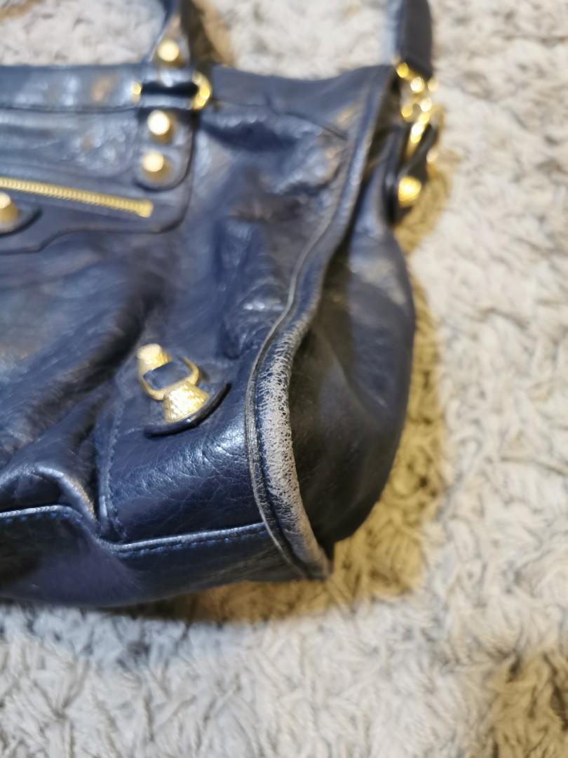 balenciaga city gold hardware