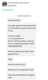 barang sudah deal tiba2 di batalin
