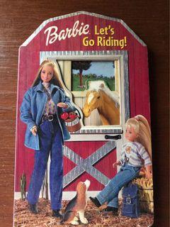Barbie Girl Let’s Go Riding Book Hard Bound Hard Pages