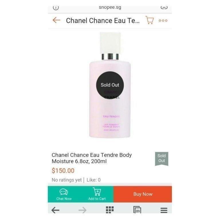 BNIP Chanel Chance Eau Tendre Body Moisture 200ml, Beauty & Personal Care,  Bath & Body, Body Care on Carousell