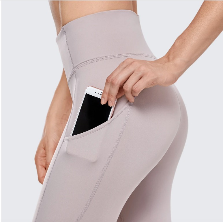 High-Waist Buttery Soft Camel-Toe Proof Ascend Running Leggings With 2  Pockets, Women's Fashion, Activewear on Carousell