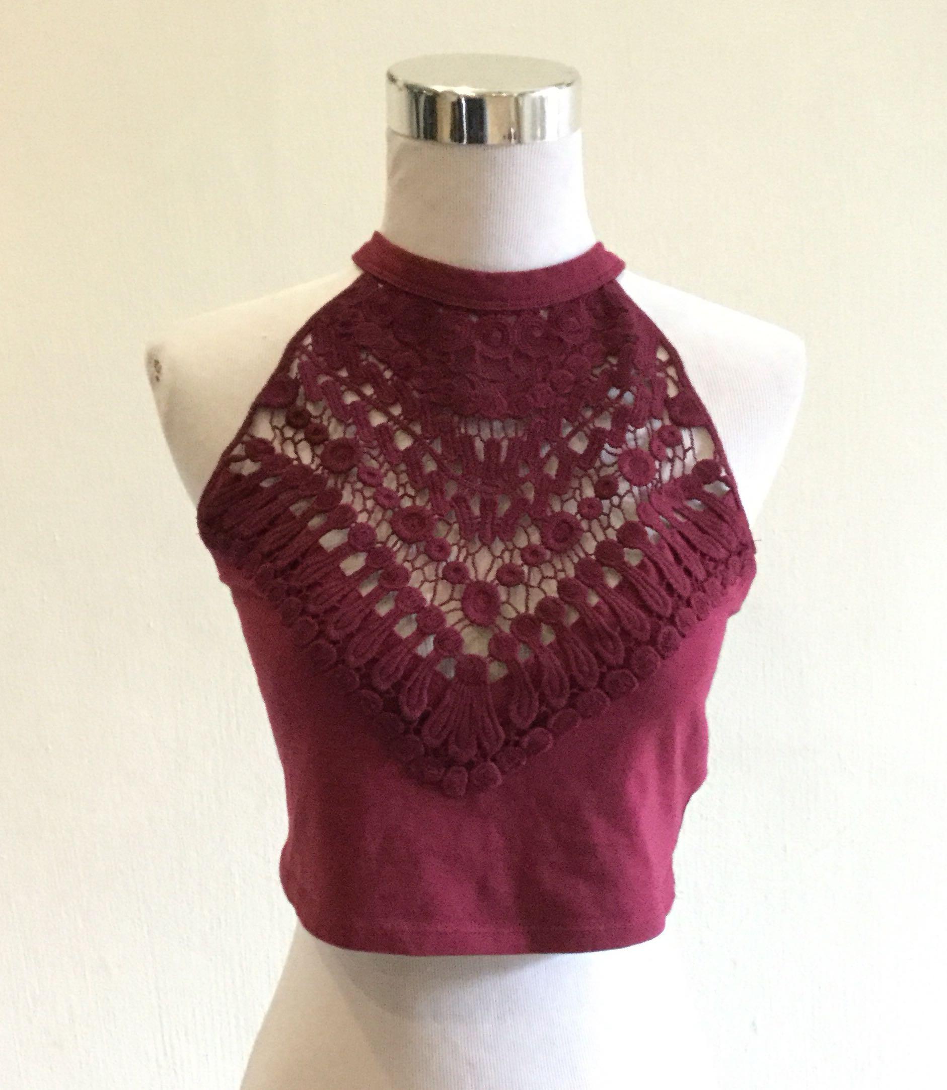 crochet halter top forever 21