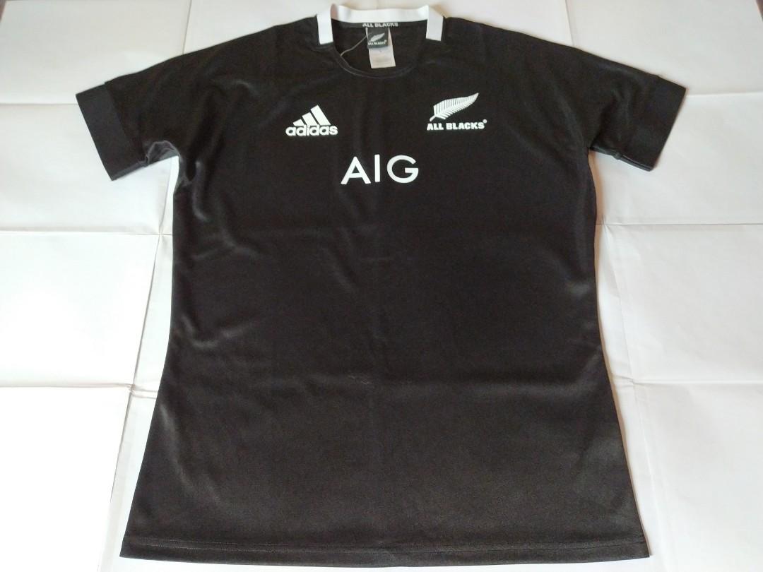 Brand New With Tag New Zealand All Blacks Adidas 2018 Home Rugby Jersey Sports Sports Apparel On Carousell