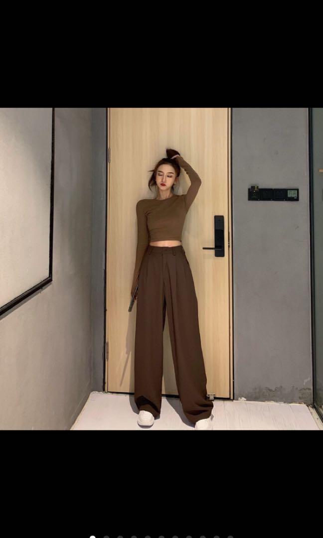 Brown oversized pants
