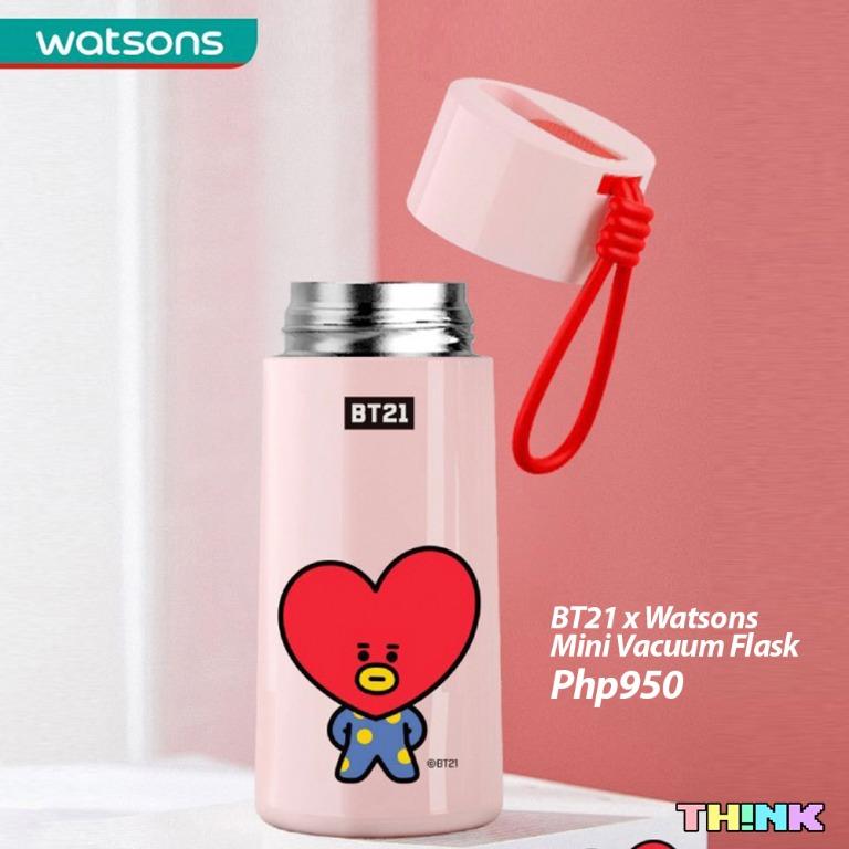 BT21 x Watsons Mini Vacuum Flask Bottle ( bts rm jin yoongi jhope jimin