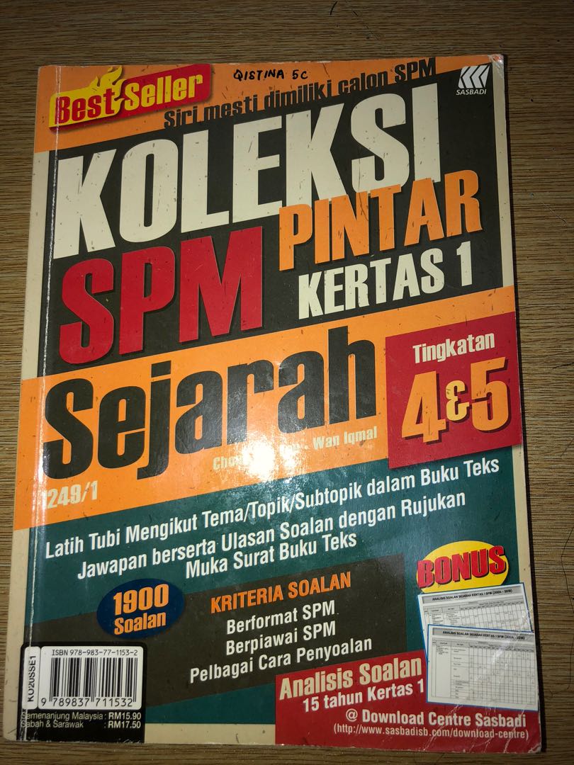 Buku Latihan Sejarah Kertas 1 Textbooks On Carousell