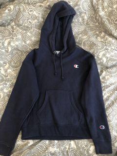 Navy Champion Reverse Weave Hoodie