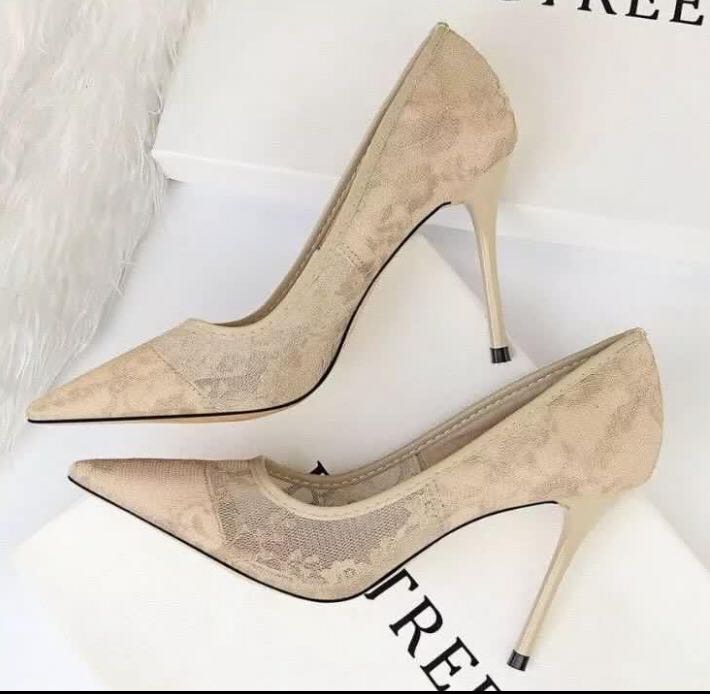 classy nude heels