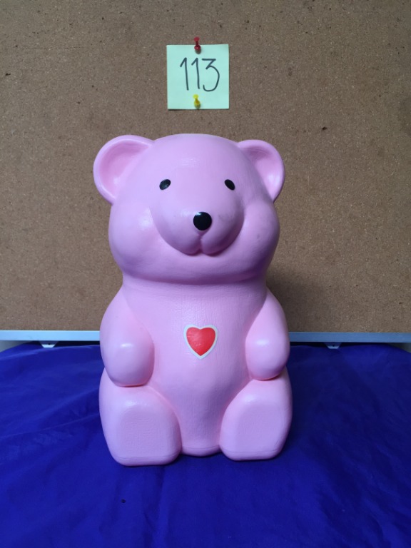 Teddy bear coin bank sales