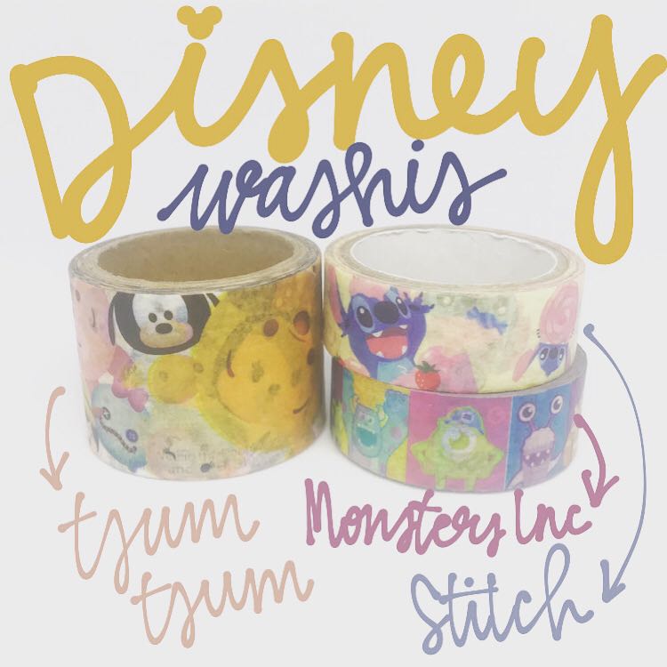 Disney washi tape set, Hobbies & Toys, Stationery & Craft, Stationery