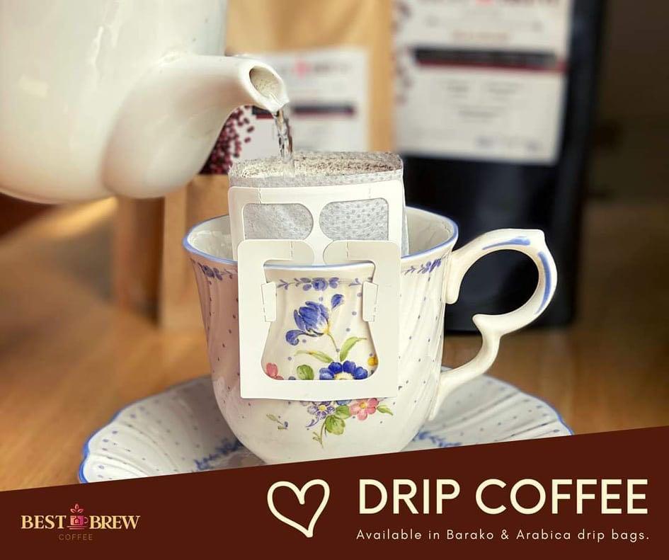 Drip Coffee (Arabica or Barako) (Category: Beverages) located in Quezon City. Submitted by sunnyseven7 (Listing ID 1017406310, Image 1). Description: Best Brew Coffee cultivated by local coffee farmers! Drip Coffee Arabica - 65/3pcs Barako - 60/3pcs.