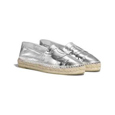 silver espadrilles