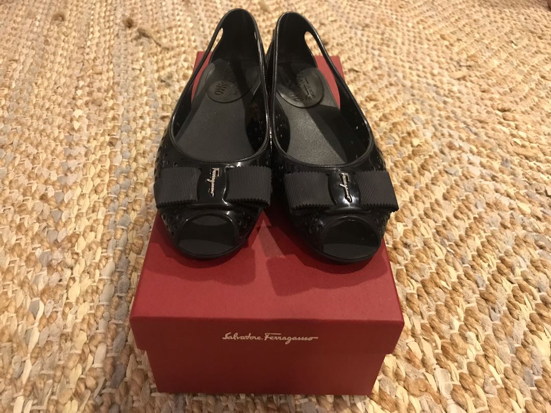 Ferragamo Jelly Ballet Flat original Women s Fashion Footwear