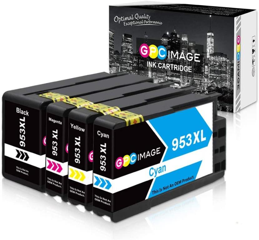 Gpc Image 953xl 953 Xl Remanufactured Ink Cartridge Replacement For Use In Hp Officejet Pro 8710 7740 8720 8715 8725 8730 8740 8718 8719 8218 Printer 1 Black 1 Cyan 1 Magenta 1 Yellow 4 Pack Electronics Others On Carousell