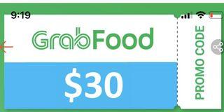 Grabfood voucher $30