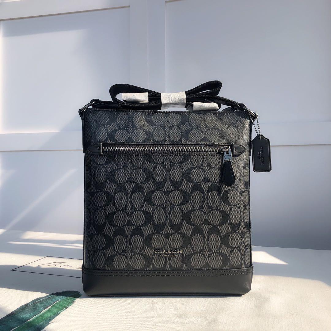 GRAHAM FLAT CROSSBODY IN SIGNATURE CANVAS COACH F79053
