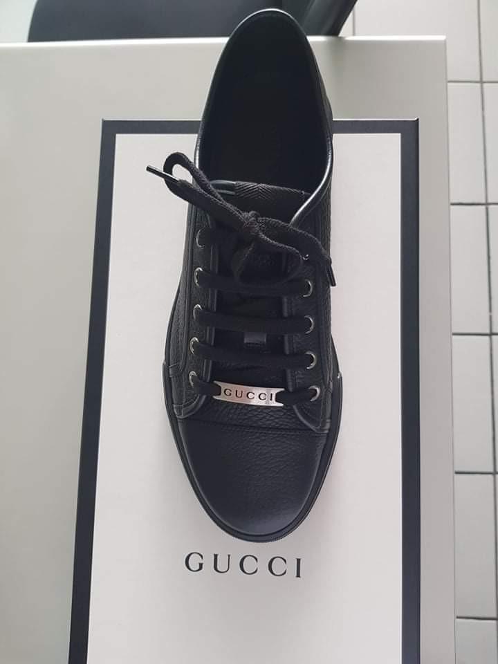 Gucci Men's Authenticated Suede Trainer