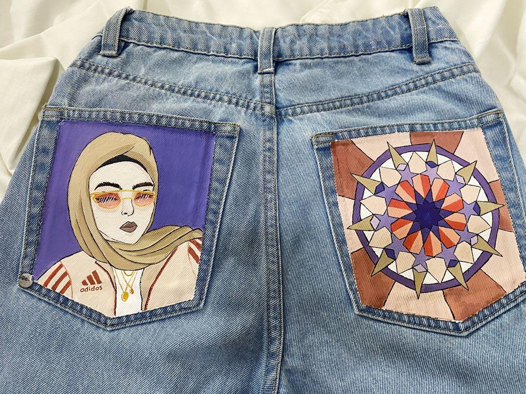 Jeans ko paint clearance