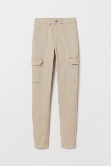 high waisted khaki pants skinny