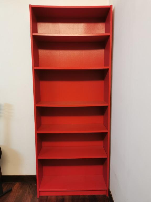 Ikea Billy Bookcase red