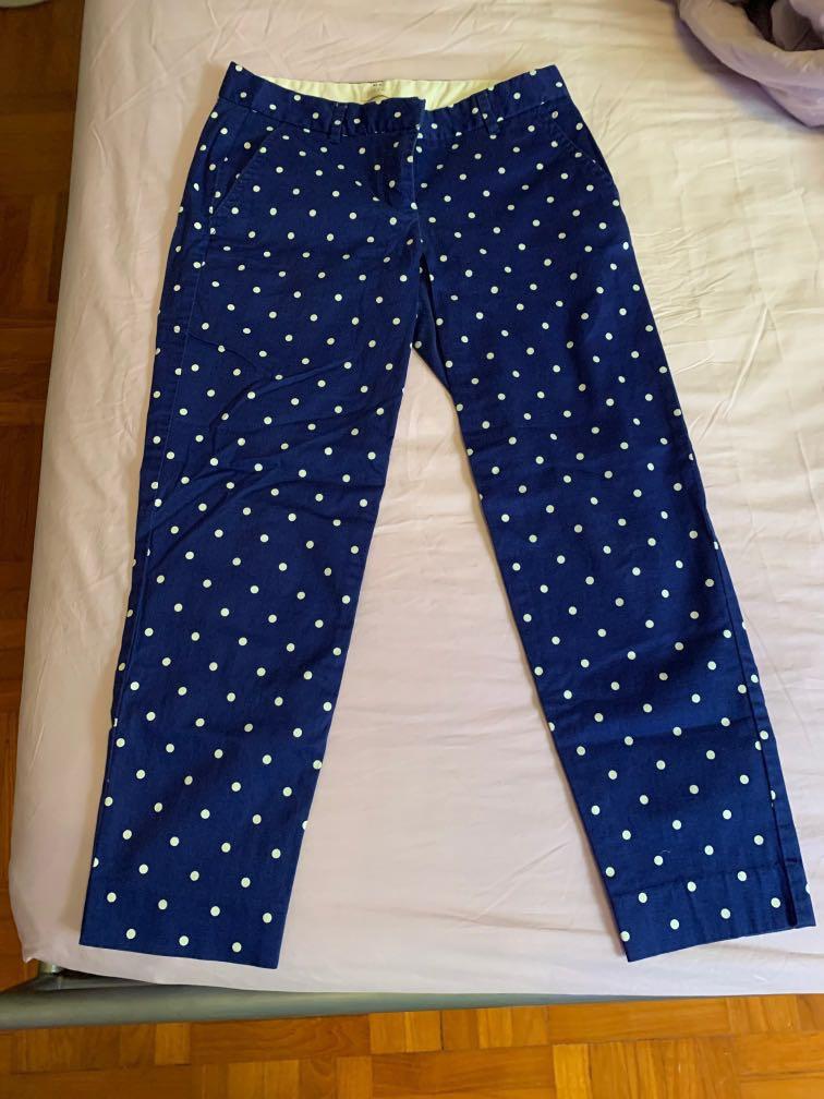 j crew polka dot jeans