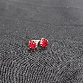 JULY birth stone / Ruby fancy earrings