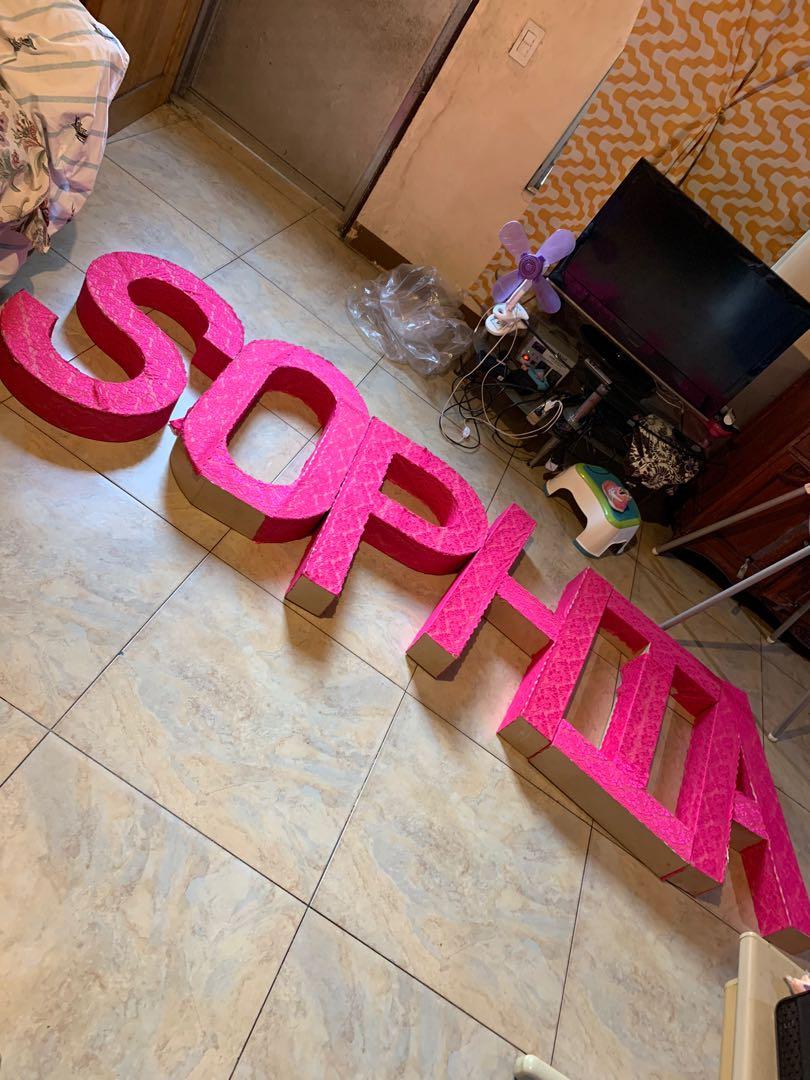 Letter Standee R Letter Standee, Hobbies & Toys, Stationary & Craft, Occasions & Party ...