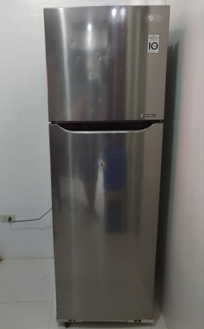 LG Two Door Smart Inverter Refrigerator 9.6 cu. ft TV Home