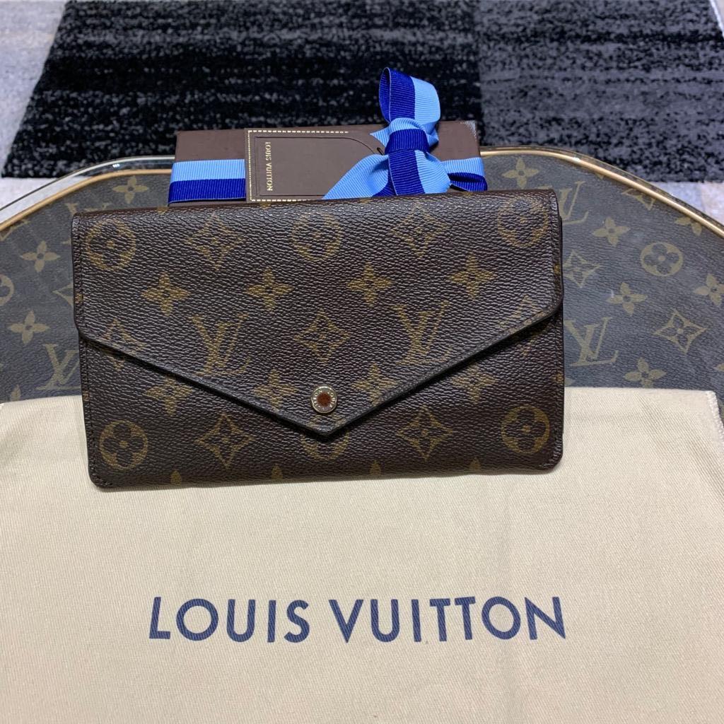 LV Monogram Sarah Wallet, Luxury, Bags & Wallets on Carousell
