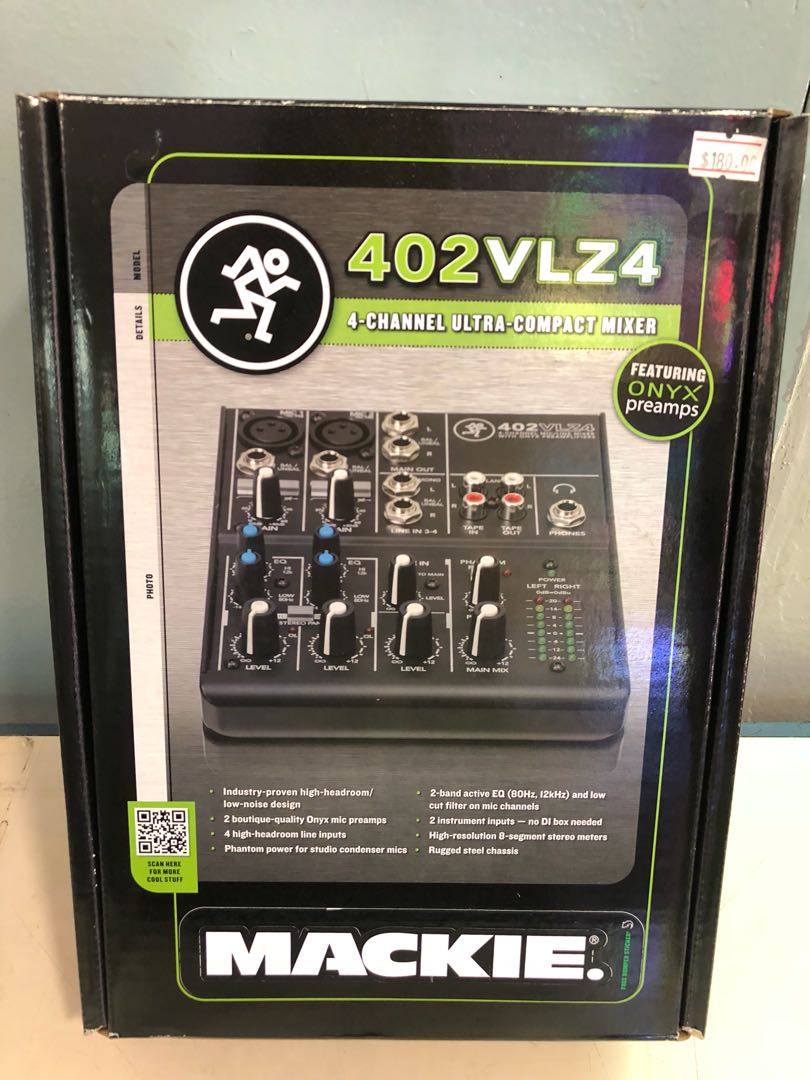 Mackie 402vlz4 4 Channel Ultra Compact Mixer Hobbies Toys Music