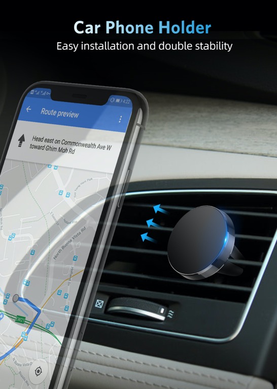 car phone holder with speaker