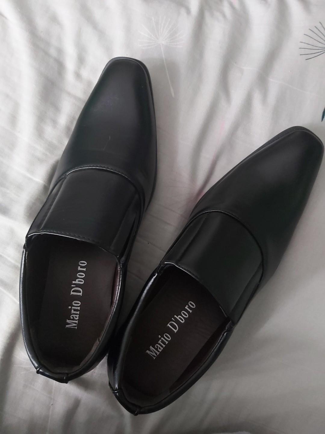 Mario D'Boro Black Shoes, Men's Fashion 