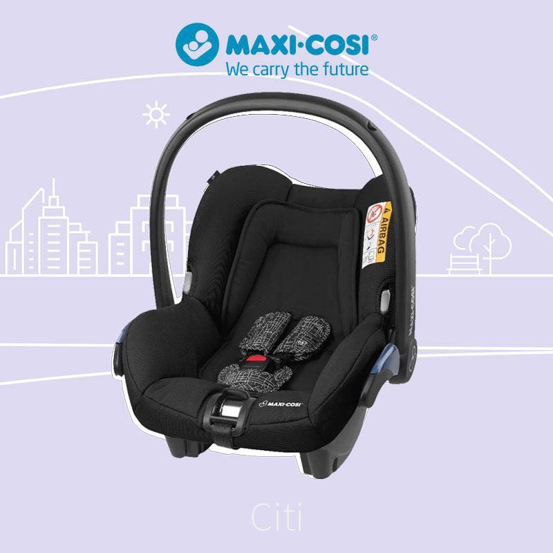 Maxi Cosi CITI Infant Carrier Black Grid 0m 12m 0 13kg Babies Kids Going Out Car Seats on Carousell
