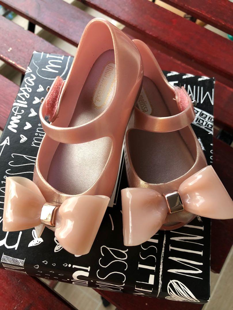 Melissa shoes rose gold bow, Babies 
