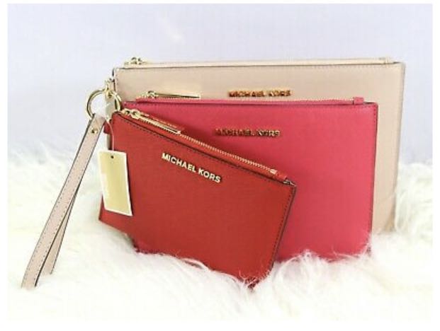 michael kors jet set travel wristlet trio