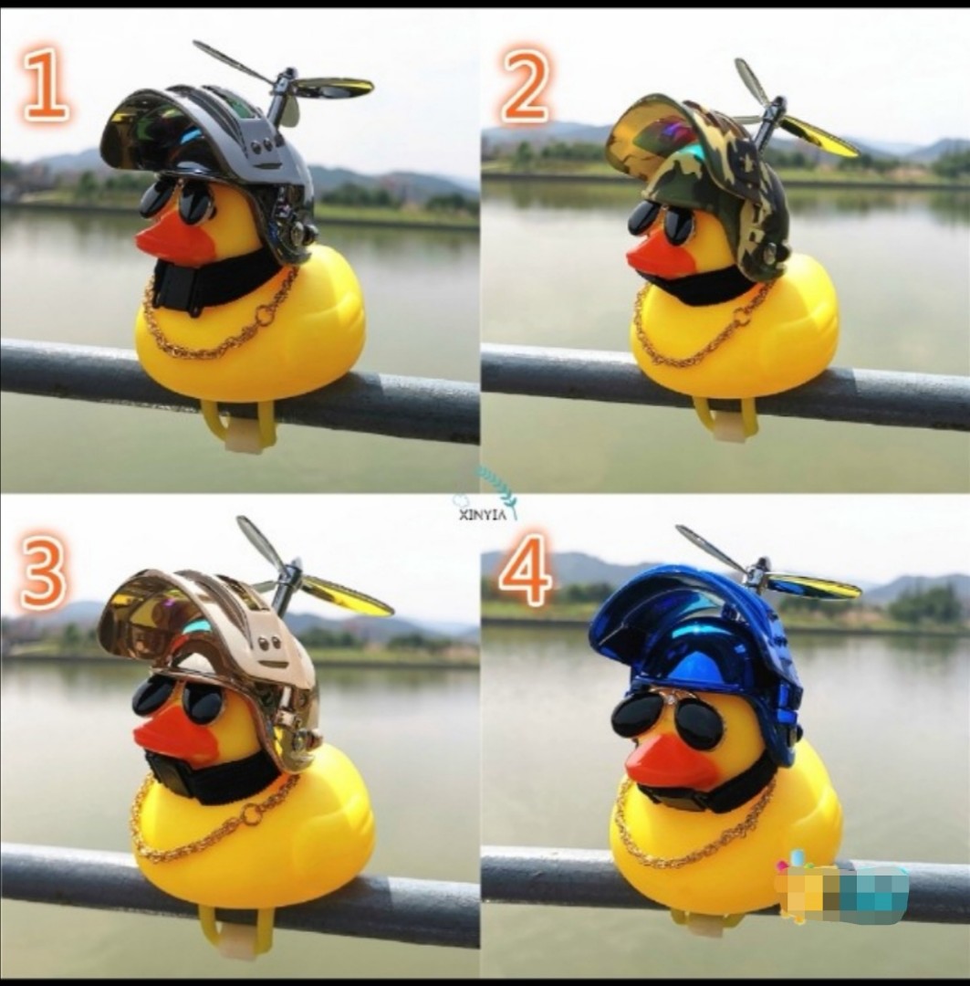 Motorcycle duck chrome helmet (Preorder), Motorcycles, Motorcycle ...