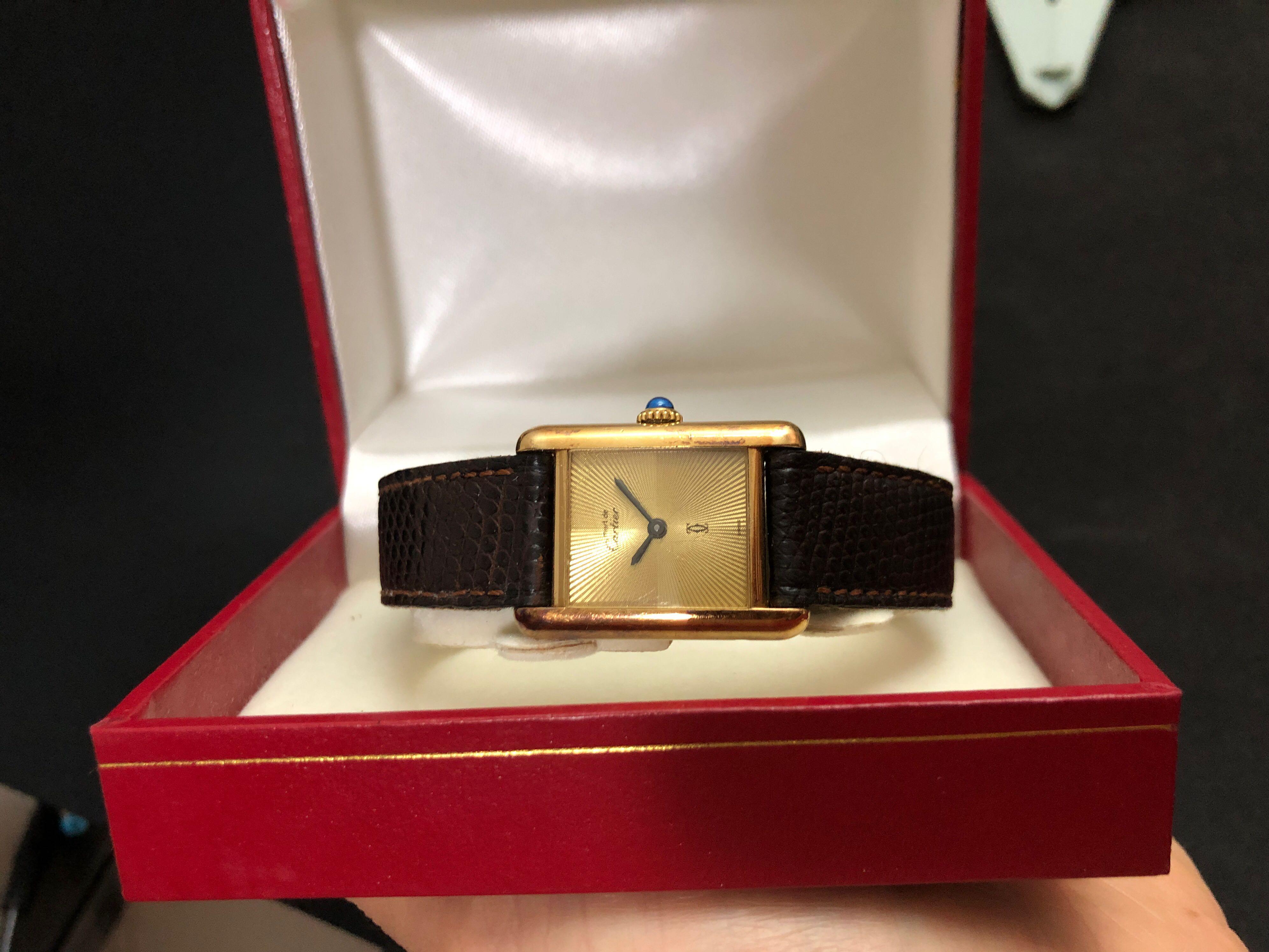 Must de Cartier Tank gold, Luxury 