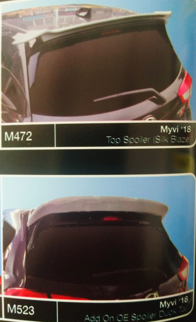 Myvi 2018 Bodykit Top Spoiler Baze Duck Tail No Paint Auto Accessories On Carousell