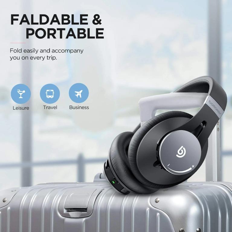N Bomaker Wired Wireless Bluetooth 5.0 Over Ear Headphones