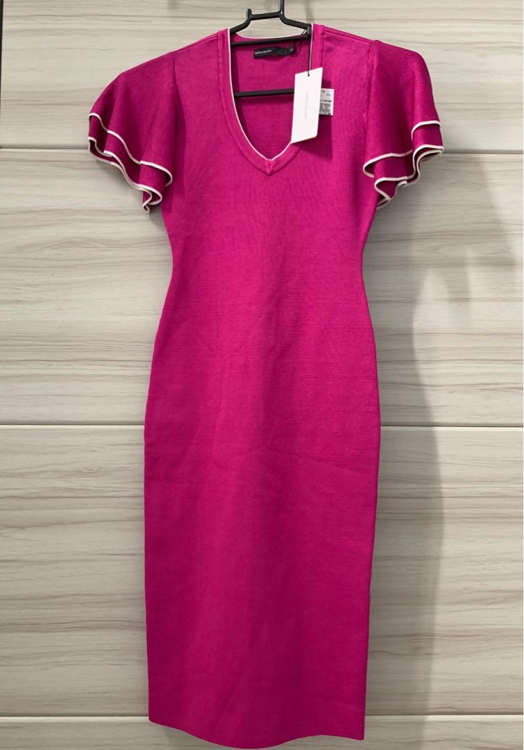 karen millen magenta dress