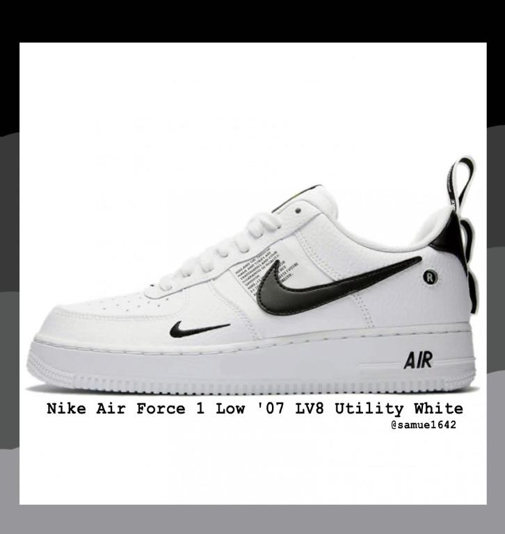 nike air force 1 low utility white and black