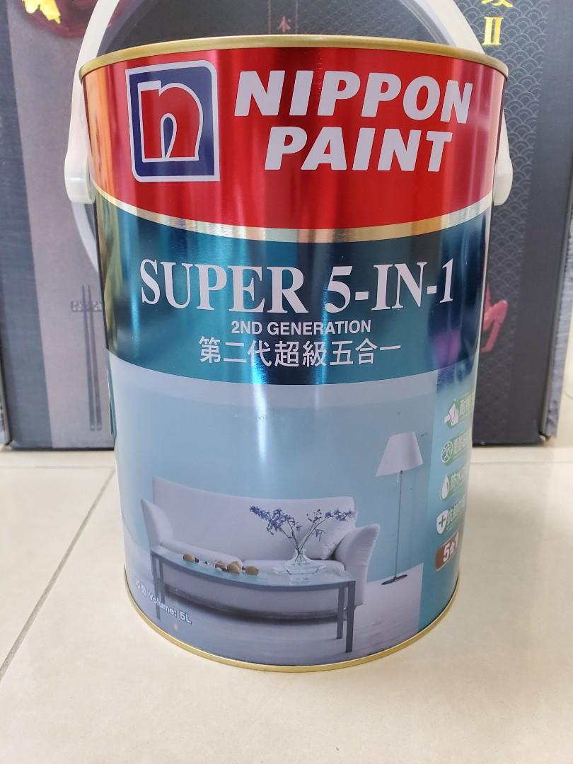  Nippon  Paint  5 litre Super 5 in 1 2nd Generation   